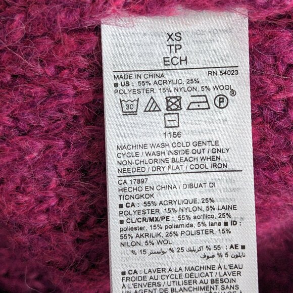 OLD NAVY Cropped Turtleneck Sweater Women’s Size XS Pink NWT - Picture 10 of 10